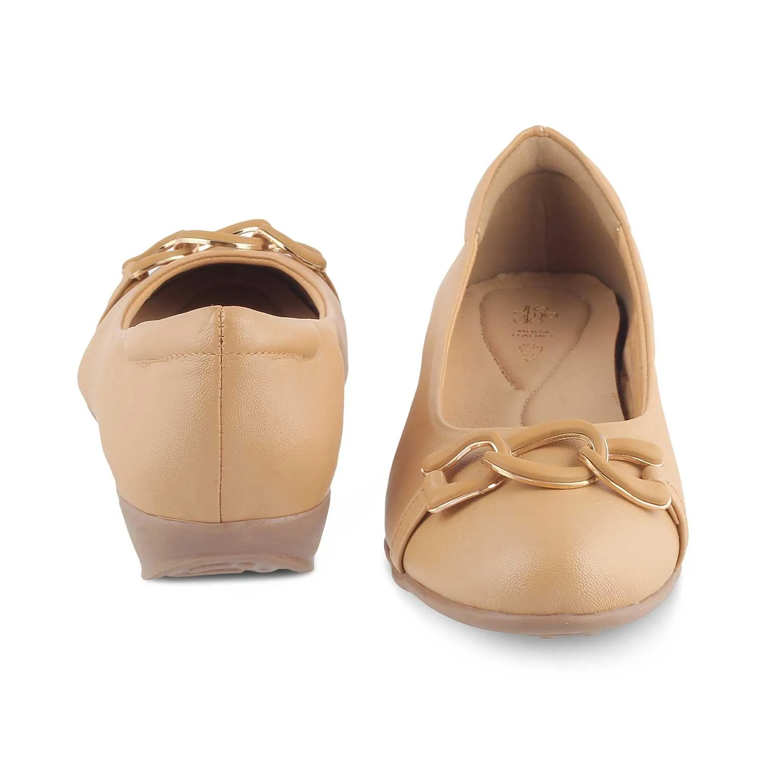 The Verona Beige Women's Dress Ballerinas Tresmode