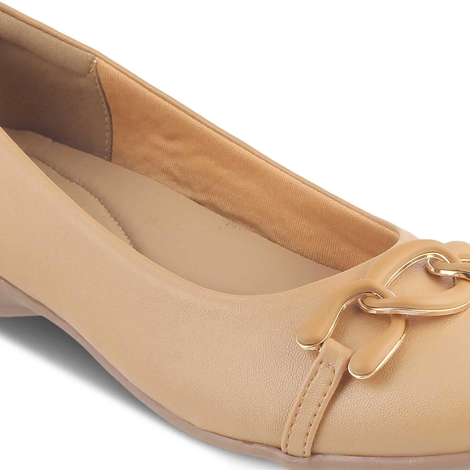 The Verona Beige Women's Dress Ballerinas Tresmode