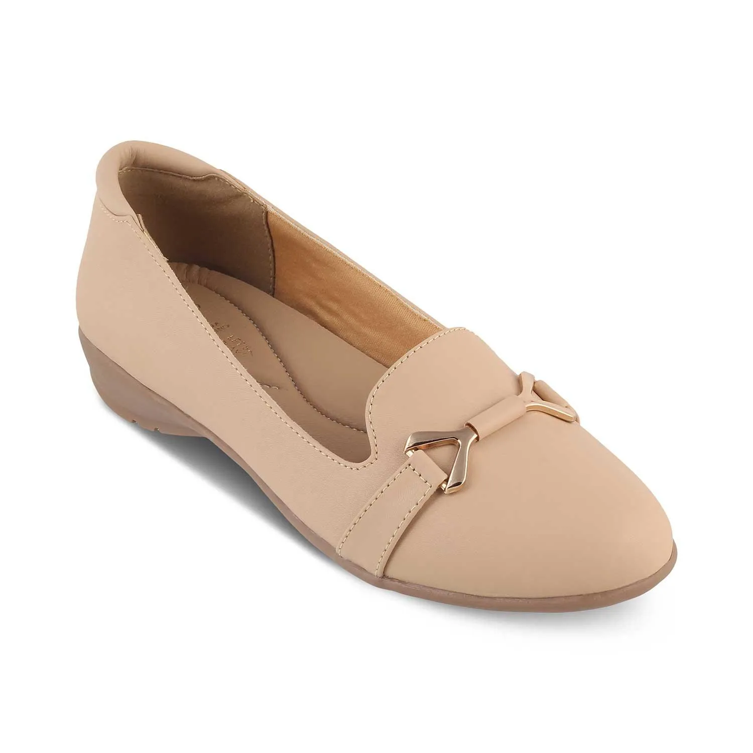 The Yorky Beige Women's Dress Ballerinas Tresmode