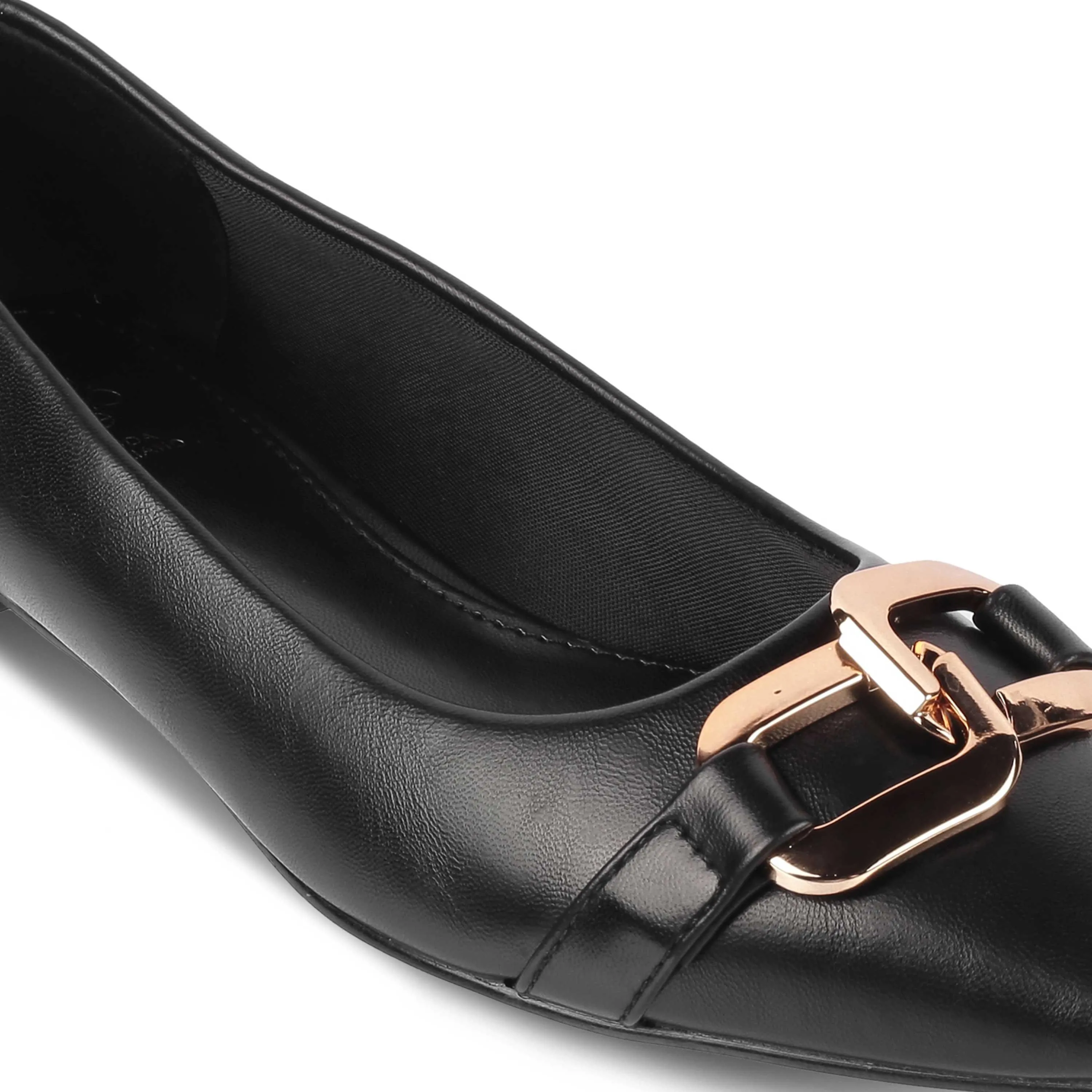 Tresmode Champs Black Women's Dress Ballerinas