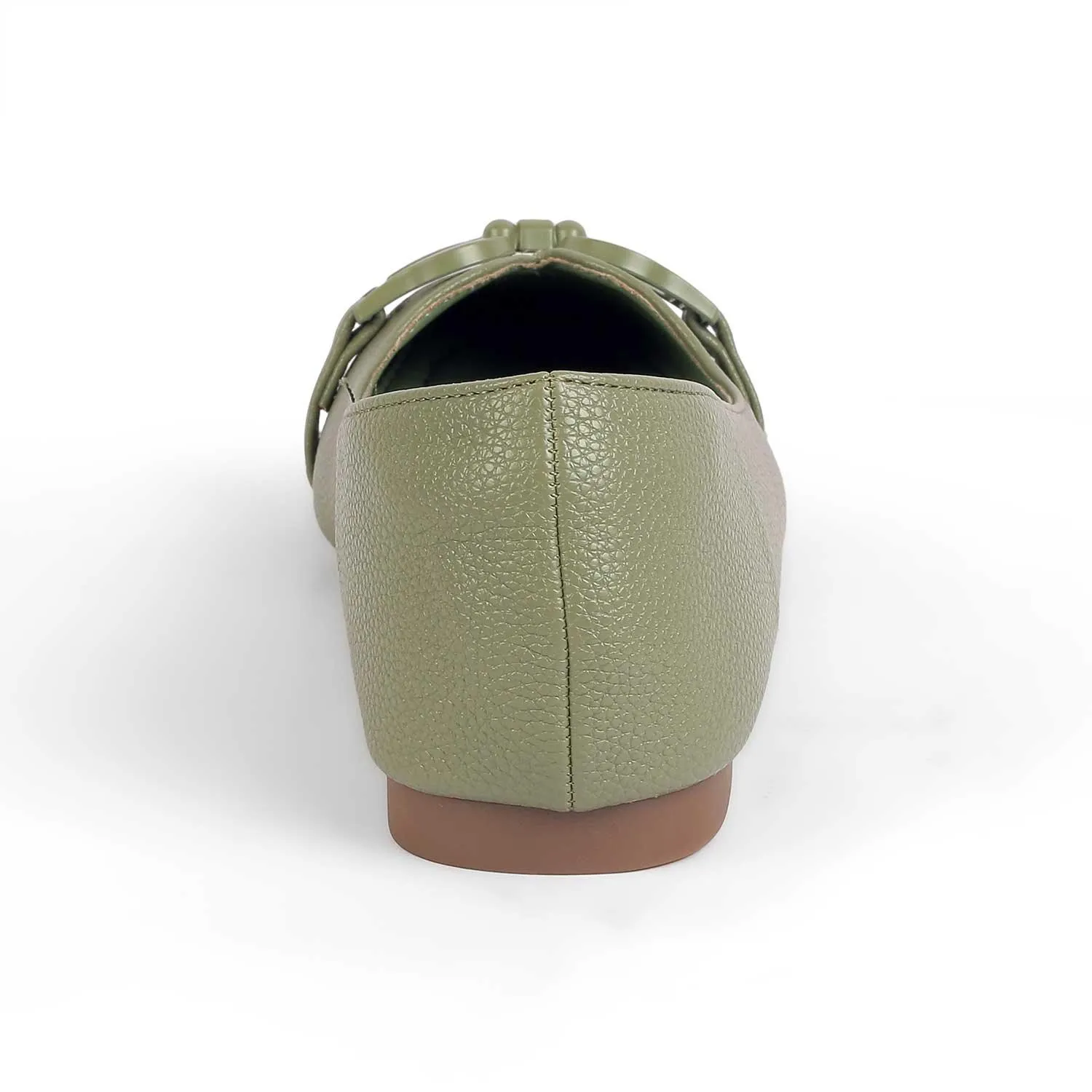 Tresmode Fare Green Women's Dress Ballerinas