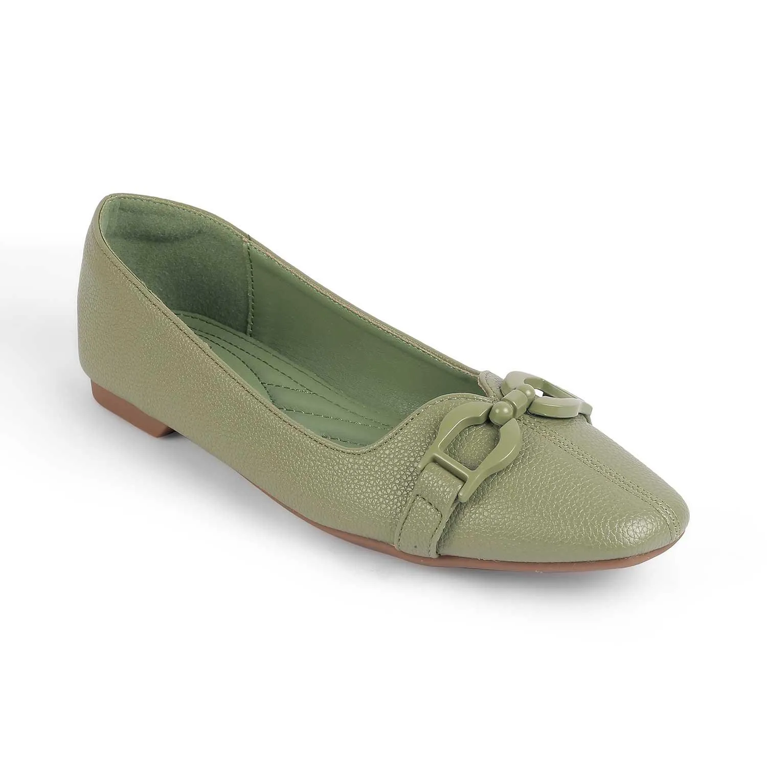 Tresmode Fare Green Women's Dress Ballerinas