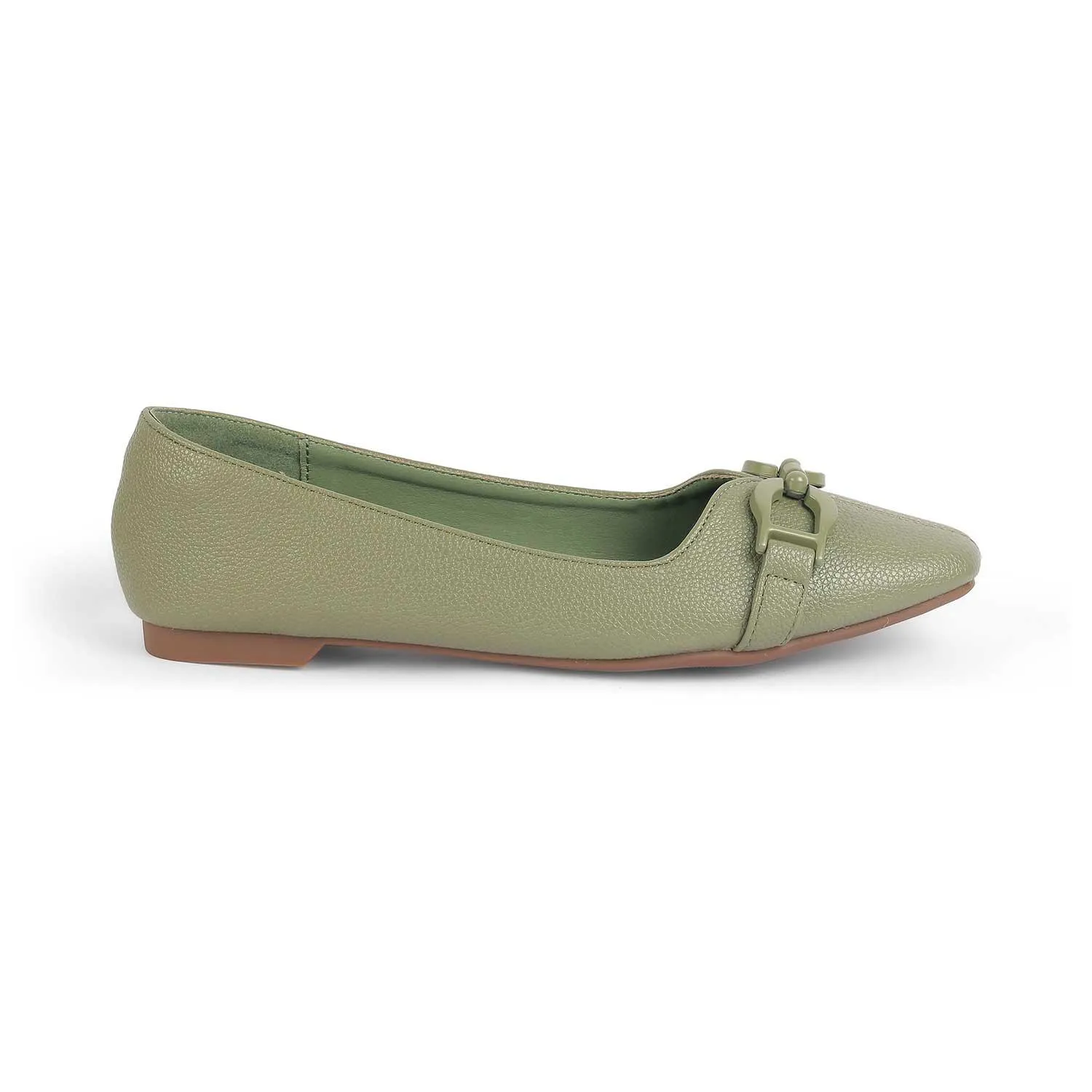Tresmode Fare Green Women's Dress Ballerinas