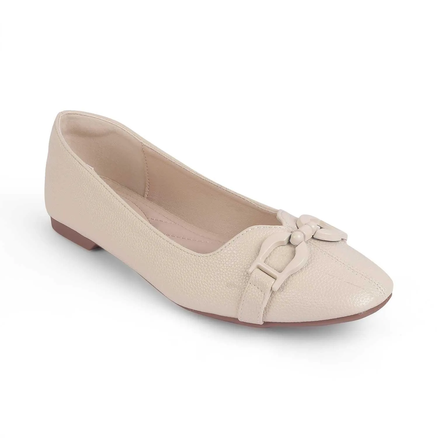 Tresmode Fare White Women's Dress Ballerinas