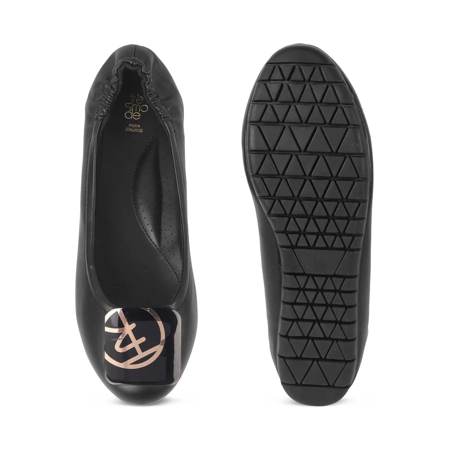 Tresmode Tre Black Women's Casual Ballerinas