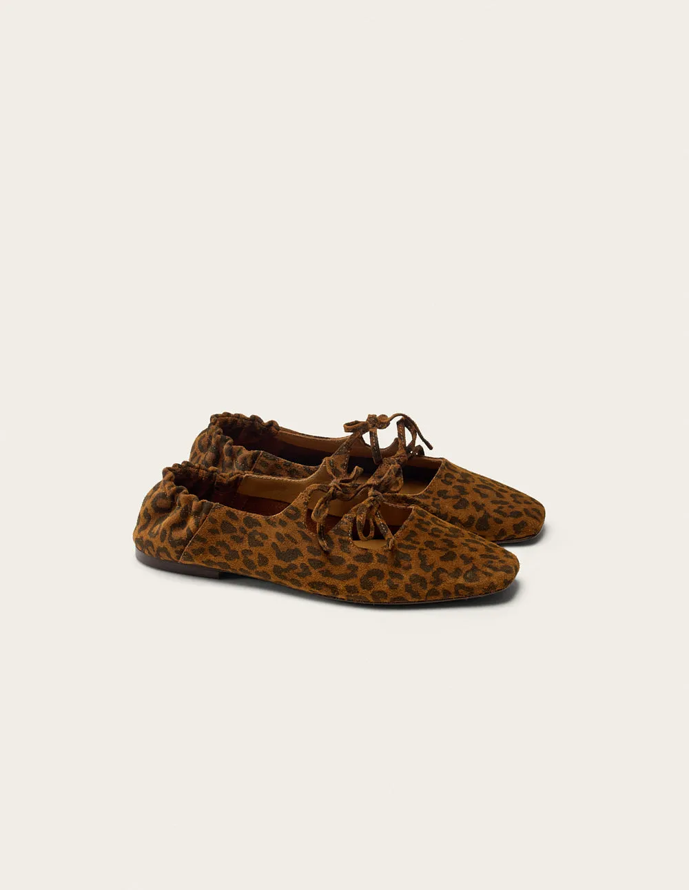 Tula Ballerinas - Leopard Suede