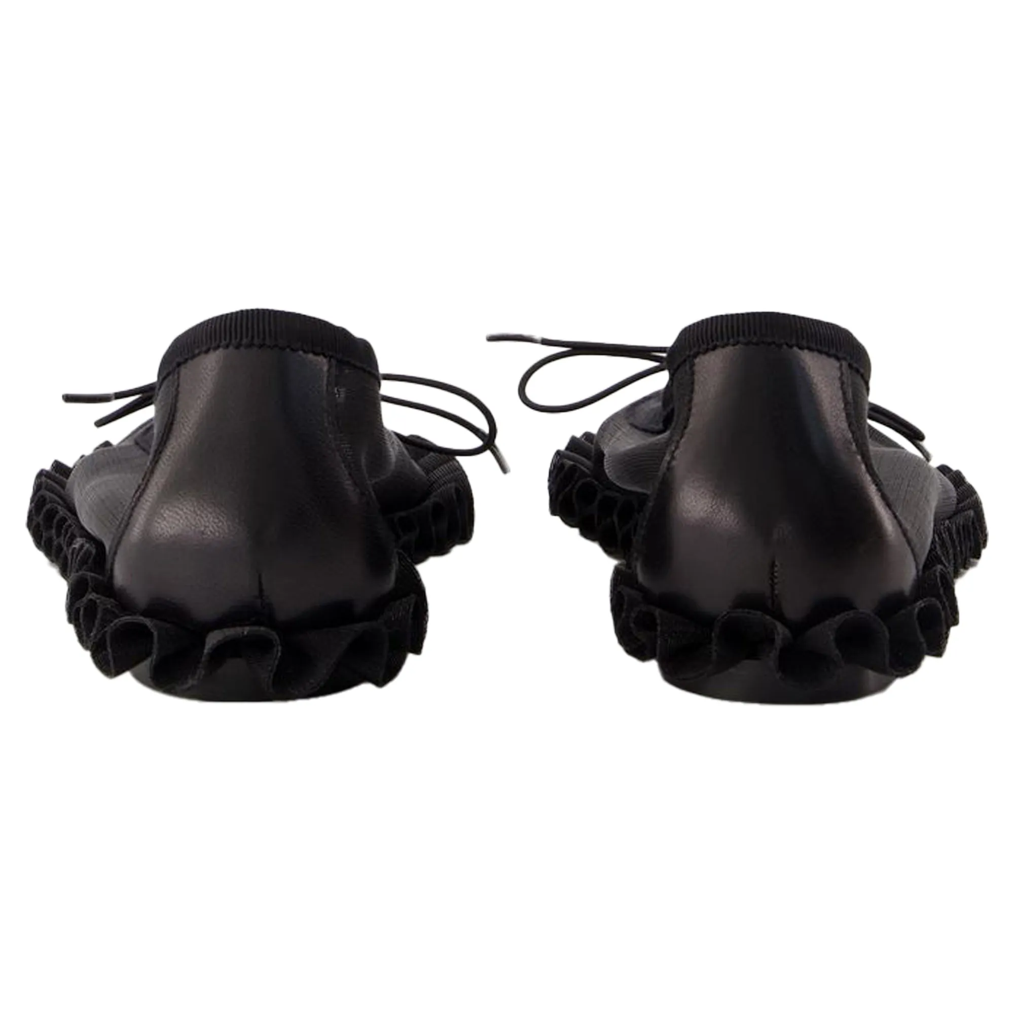 Tutu Frill Ballerinas - Simone Rocha - Mesh - Black