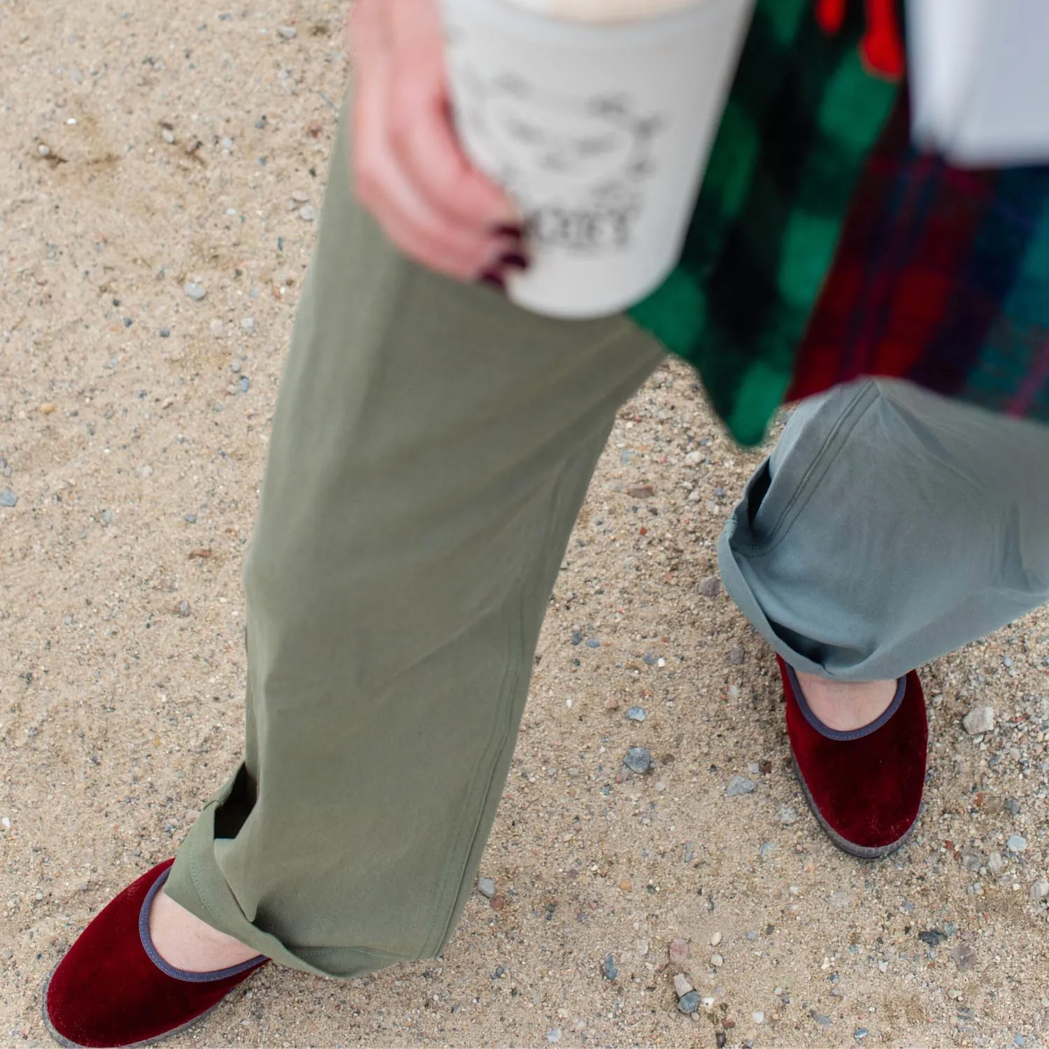Velvet Mary Jane Shoes