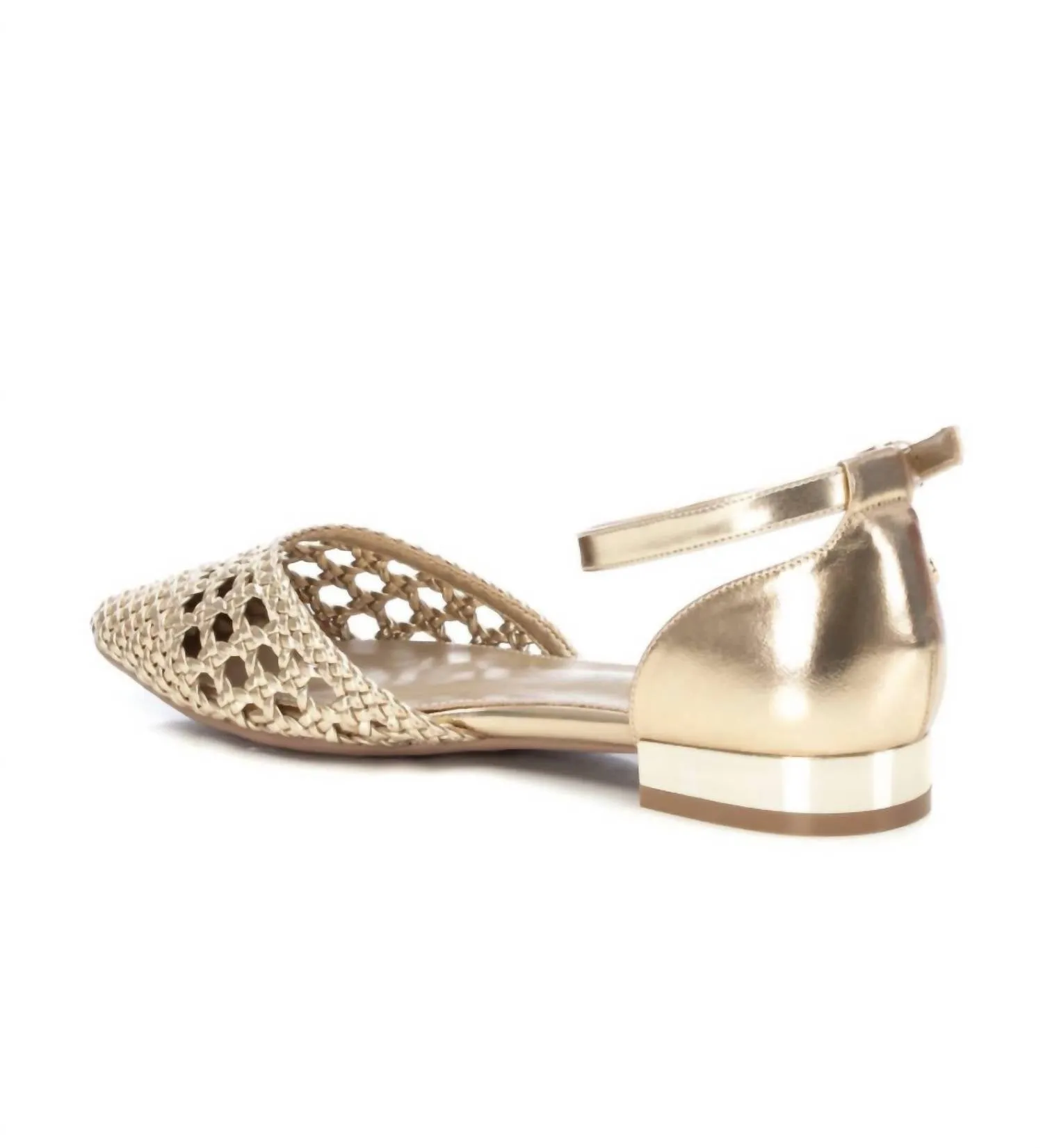 Women's Ballerinas Shoes In Gold