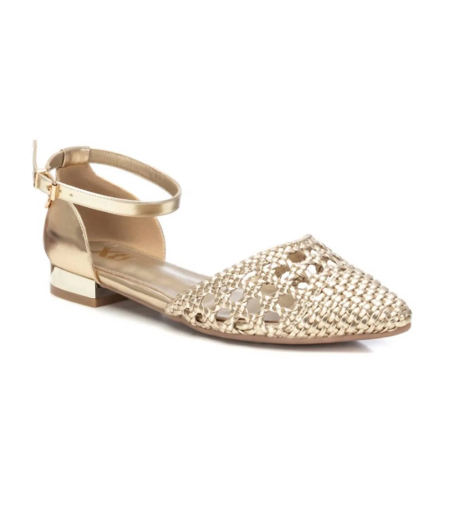 Women's Ballerinas Shoes In Gold