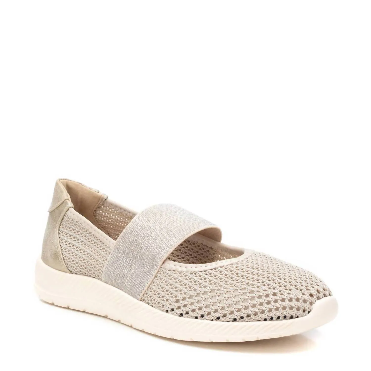 Women's Braided Ballerinas In Gold