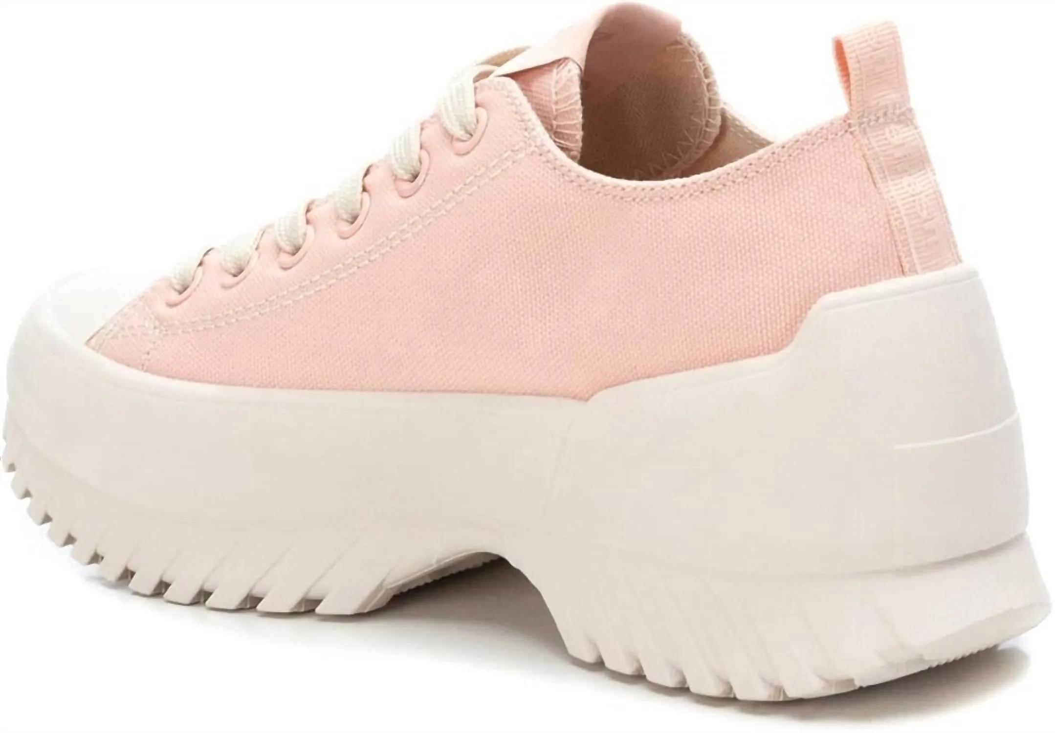Women's Canvas Platform Sneakers In Light/pastel Pink