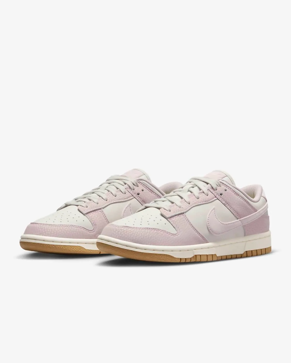 Women's Dunk Low Premium Next Nature Sneaker In Light Bone/platinum Violet