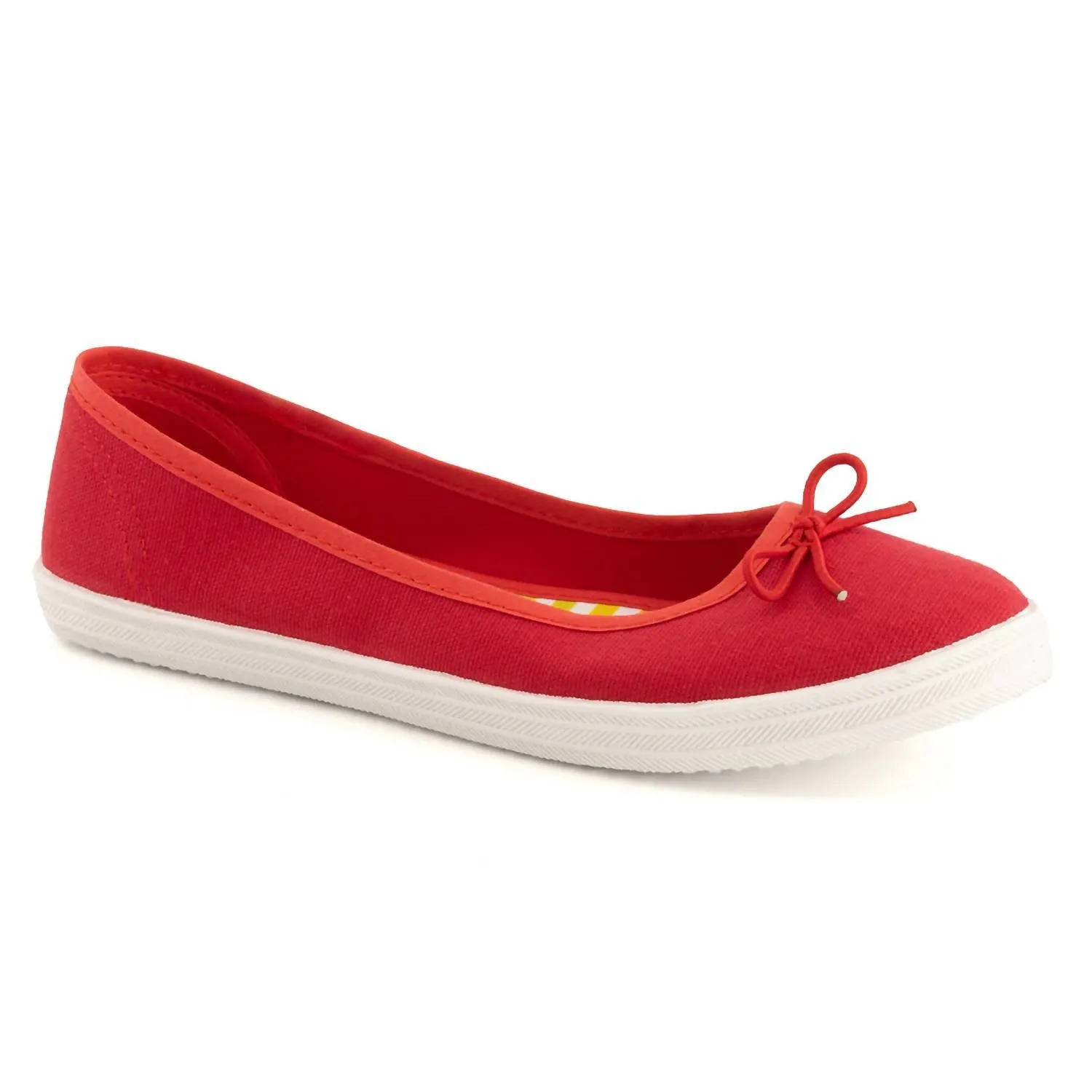 Women's Duo Combo Ballerinas Shoes 2 Pairs Pack In Red - Blue