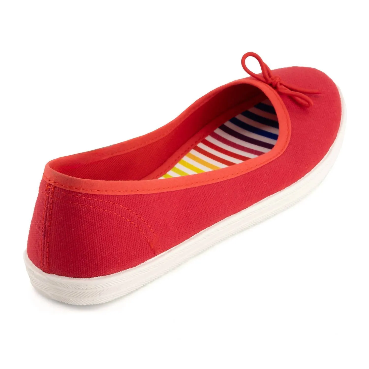 Women's Duo Combo Ballerinas Shoes 2 Pairs Pack In Red - Blue