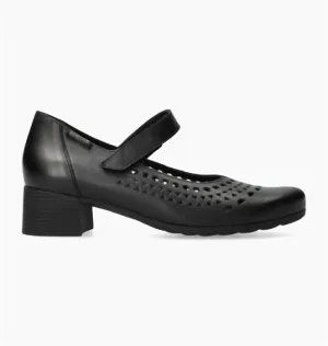 Women's Gilia Hand Made Mary Jane Pumps In Black