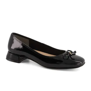 Women's Heeled Ballerinas In Black