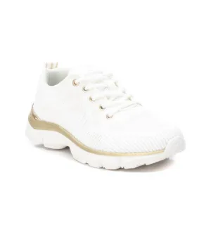 Women's Lace-Up Sneakers In White