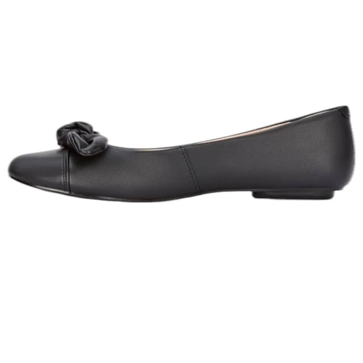 Women's Leather Comfort Ballerinas Shoes In Black