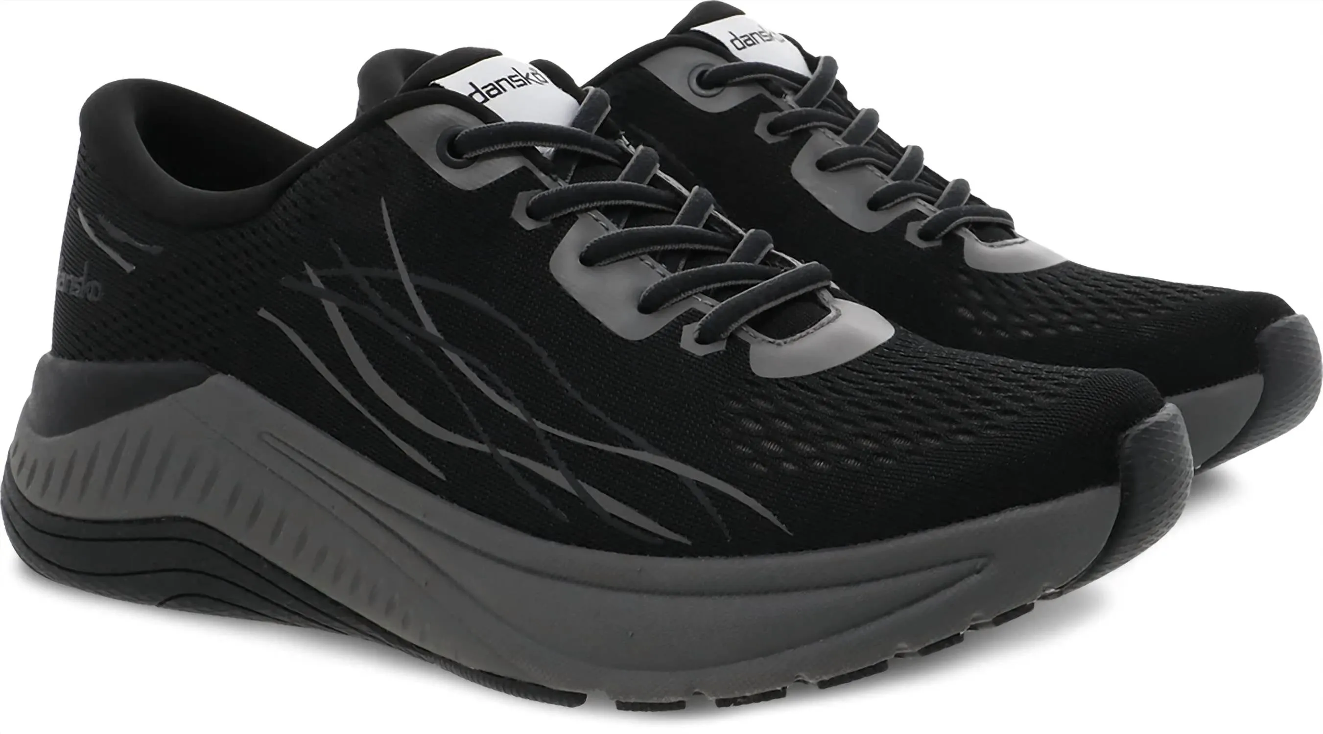 Women's Pace Mesh Shoes - Wide In Black/grey