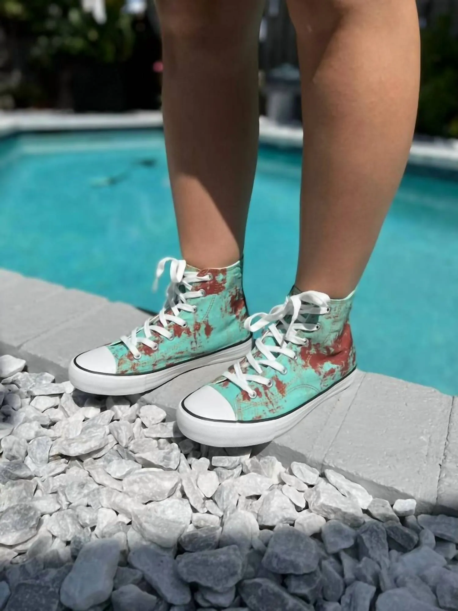 Women's Star 24 Hi-Top Sneakers In Rusted Turquoise