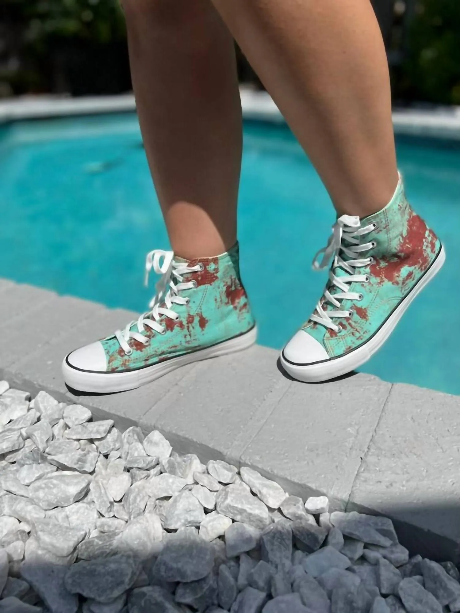 Women's Star 24 Hi-Top Sneakers In Rusted Turquoise