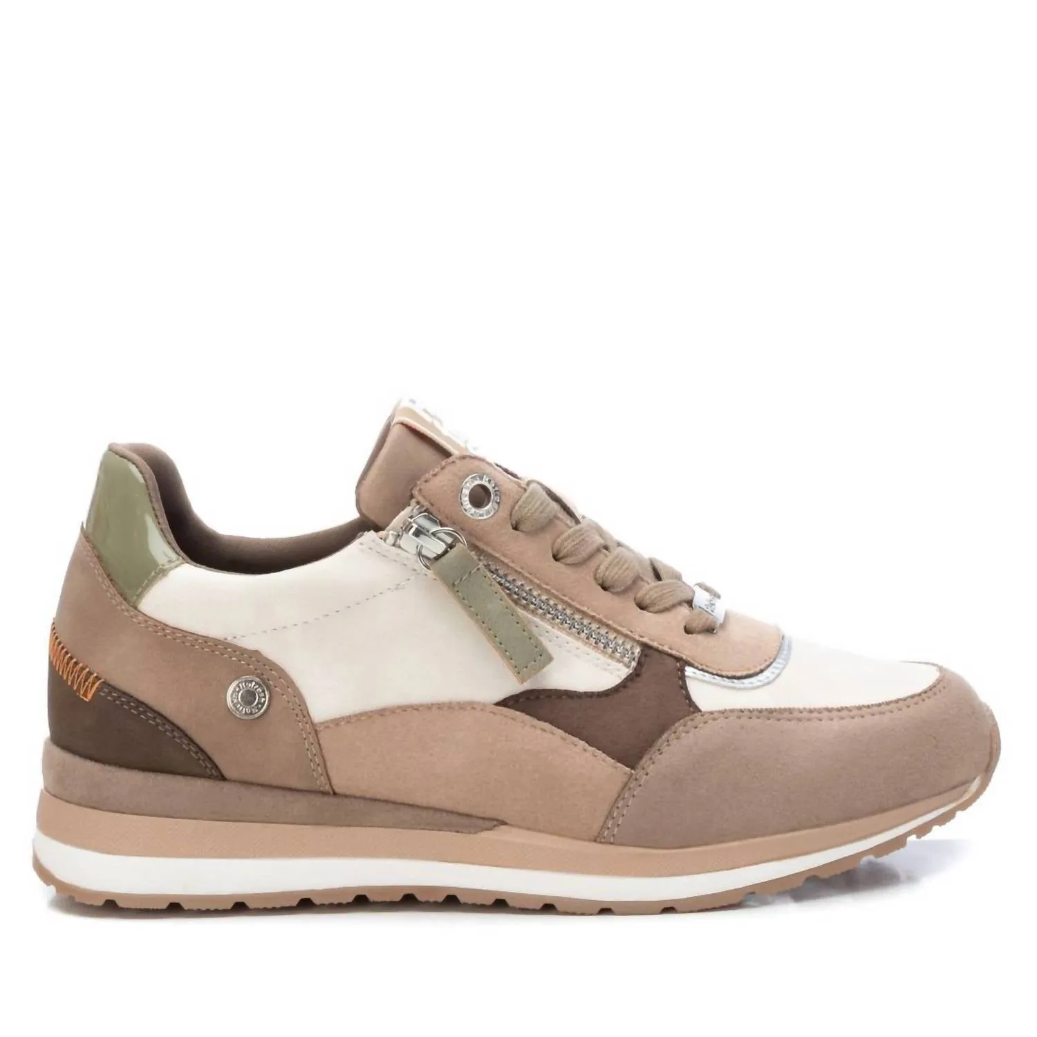 Women's Suede Sneakers In Beige