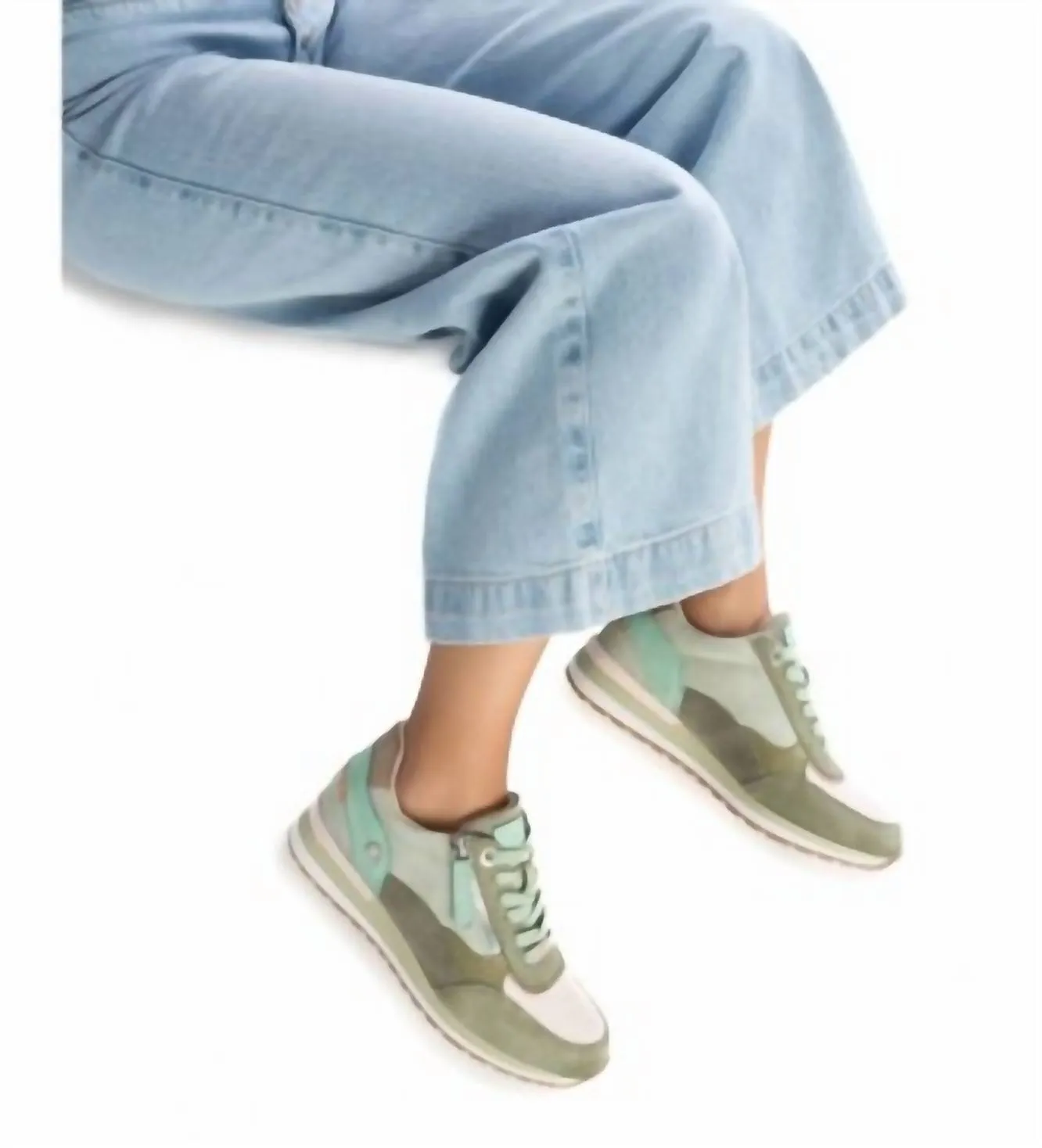 Women's Trainer Sneakers In Aqua