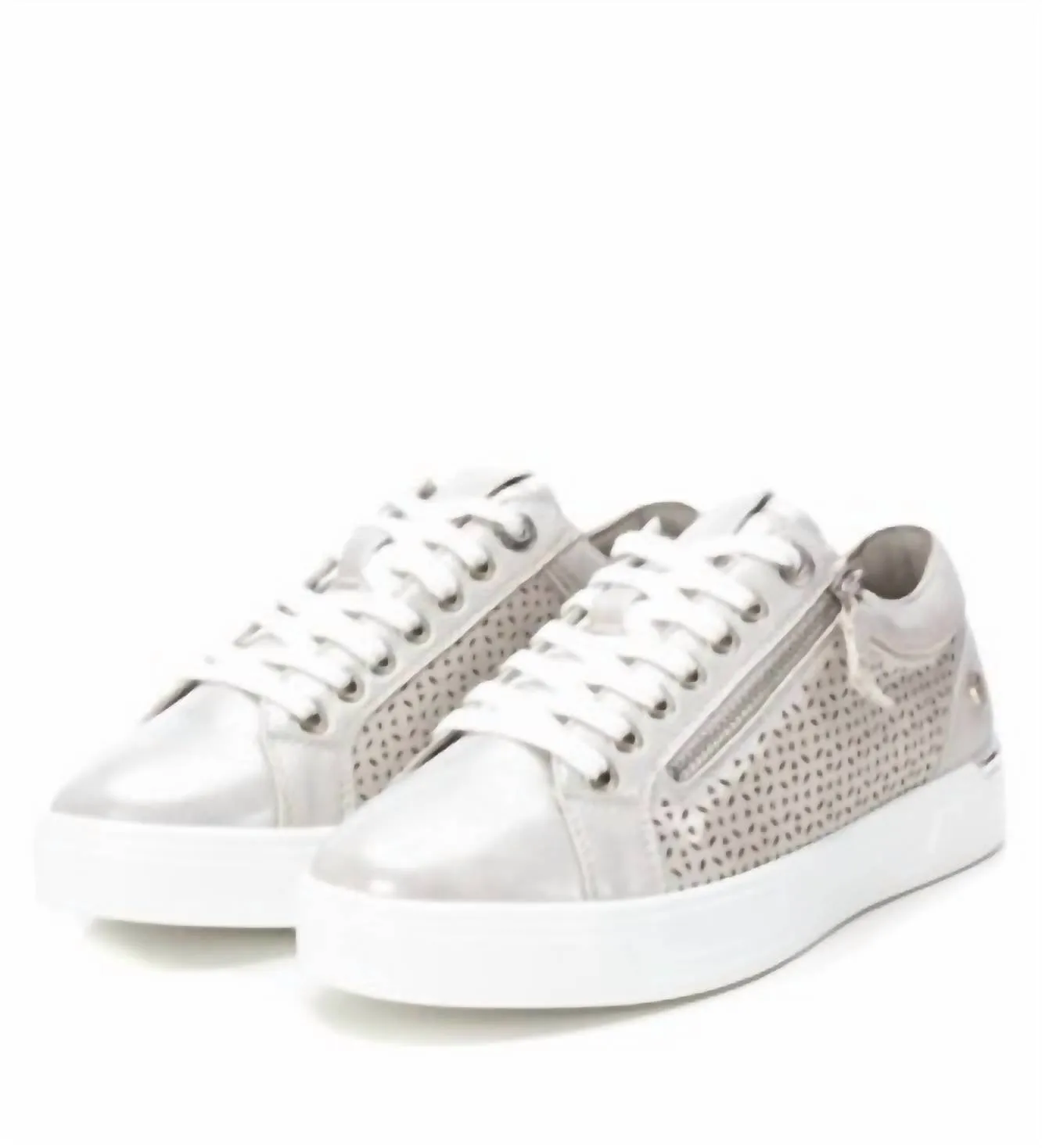 Women's Trainer Sneakers In Silver