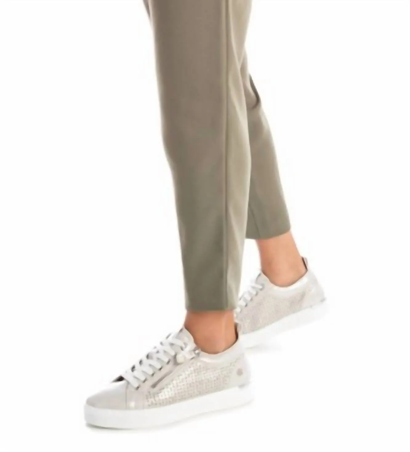 Women's Trainer Sneakers In Silver