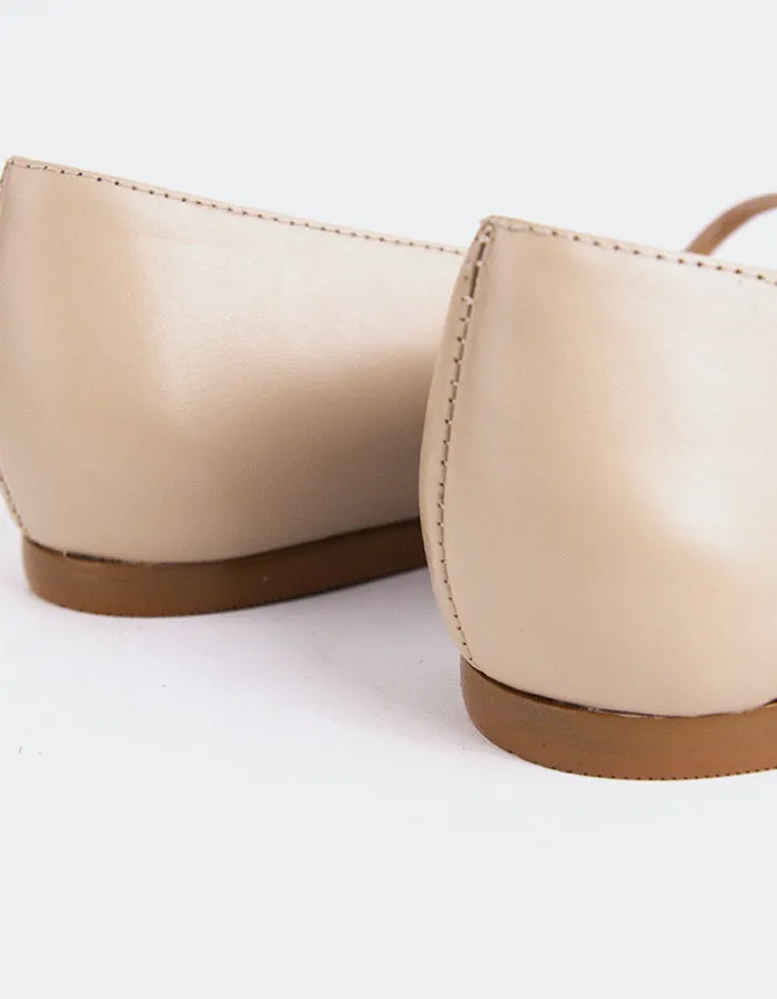 Yarrow Black.Nude Leather