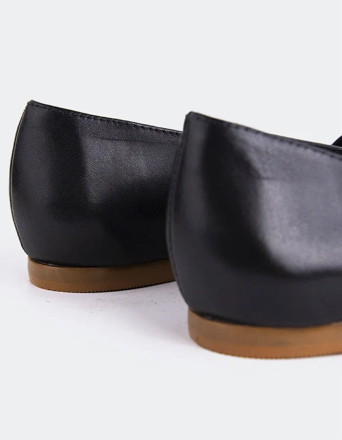 Yarrow Off Wht.Black Leather